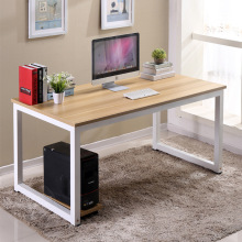 简易台式电脑书桌子出租屋便宜电竞双人桌儿童写字学习桌 钢木书