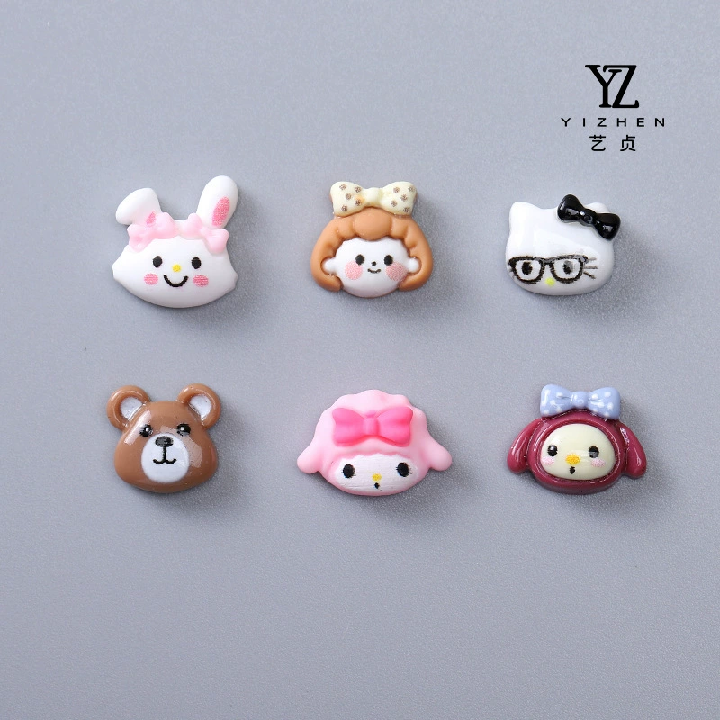 Small cartoon nail decoration, phone case, materials set, DIY