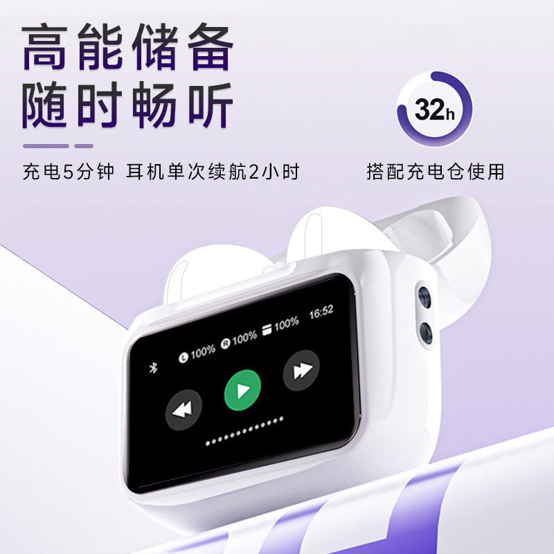 新型A11pro bluetoothイヤホンスマートタッチ大画面ロング航続入耳式ノイズリノイズワイヤレスイヤホン|undefined