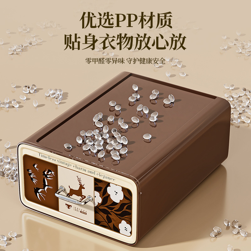 中古内衣收纳盒抽屉式家用文胸内裤袜子整理盒卧室衣柜宿舍储物盒|undefined