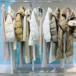 25冬朗斯莉简约品质感羽绒服双面呢大衣裤裙石井尾货批发专柜货源