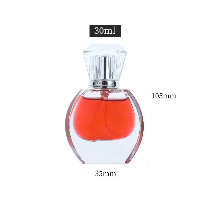 Perfume sub-botella 5ml portátil presionando botella de spray transparente de vidrio cosmético botella vacía al por mayor botella de spray de niebla fina