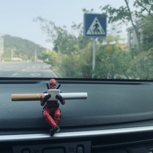 小贱贱死侍汽车摆件漫威车饰车载车内装饰品个性可爱创意卡通潮流