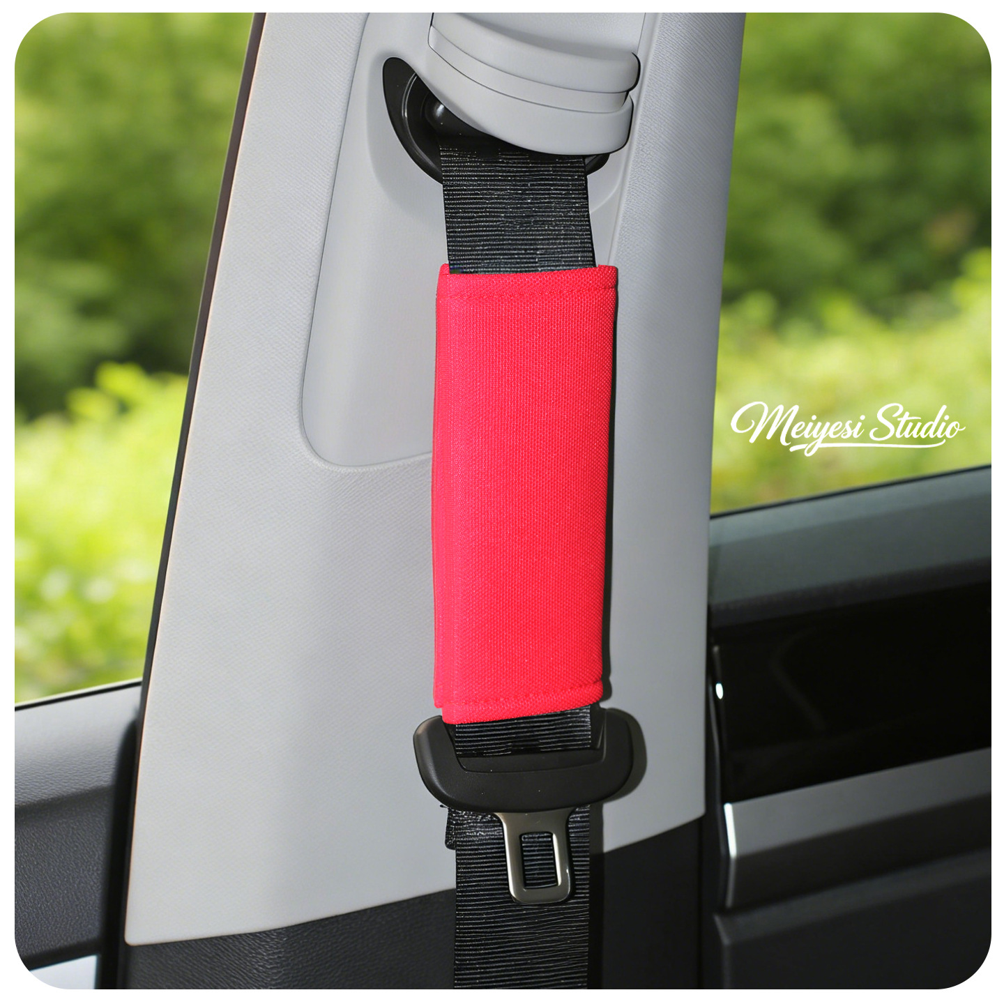 Protector para Cinturón de Seguridad de Auto 15 cm de Seda de Hielo