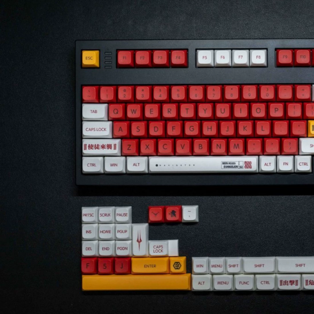 Unit 2 theme XDA highly PBT sublimation keycap comic contrasting color customizable keyboard cap