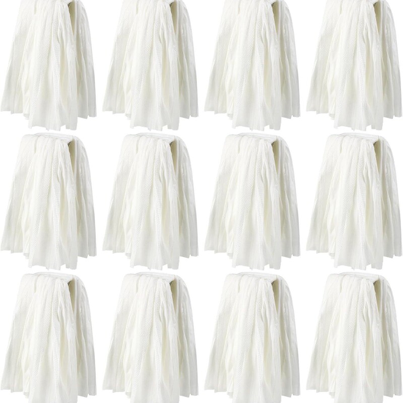 Cross-Border Special Supply of Wooden Floor Wax Mopping Mop Absorbent Mop White Non-Woven Circular Replacement Mop Head Cross-Border Special Supply of Wooden Floor Wax Mopping Mop Absorbent Mop White Non-Woven Circular Replacement Mop Head