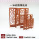 12 points mini screen antique imitation wooden partition doll house simulation furniture model miniature scene decoration small ornaments