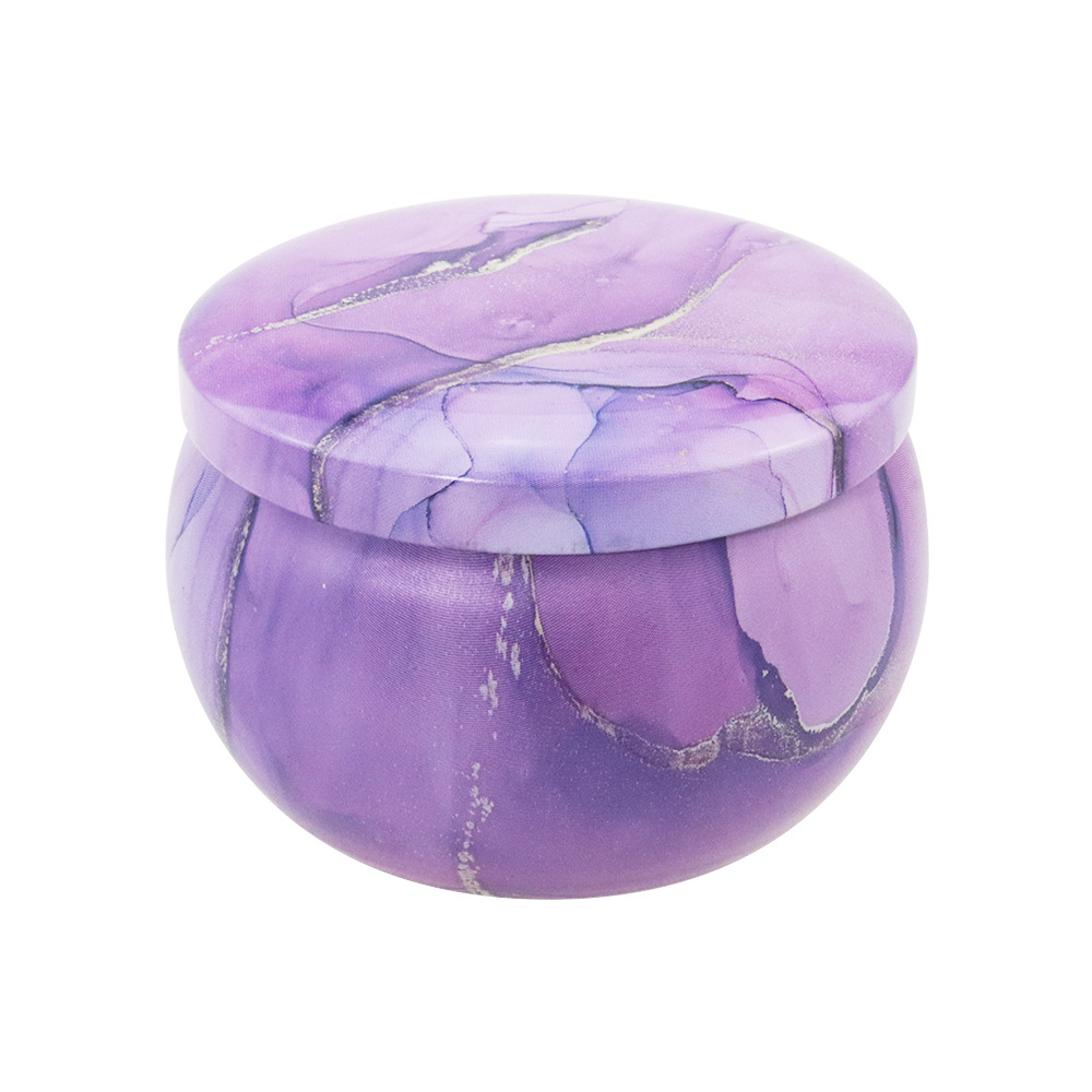 Venta al por mayor de fábrica: Tarro de hojalata de estilo étnico de 4.4 oz con forma de barriga grande para sirope de pera, dulces, té, velas aromáticas y almacenamiento de alimentos. image 14