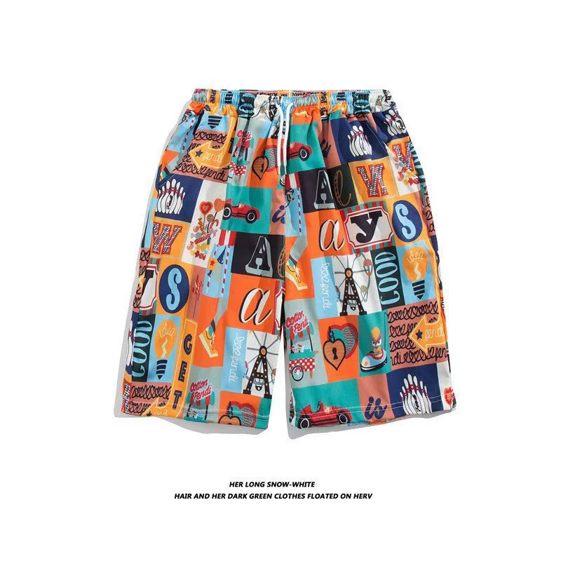 Beach quick dry trousers, shorts for beloved, oversize
