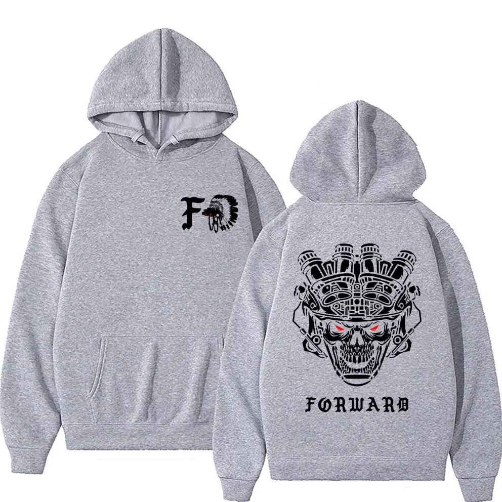 Forward Observations Group Skull Double Sided Print Hoodie M
