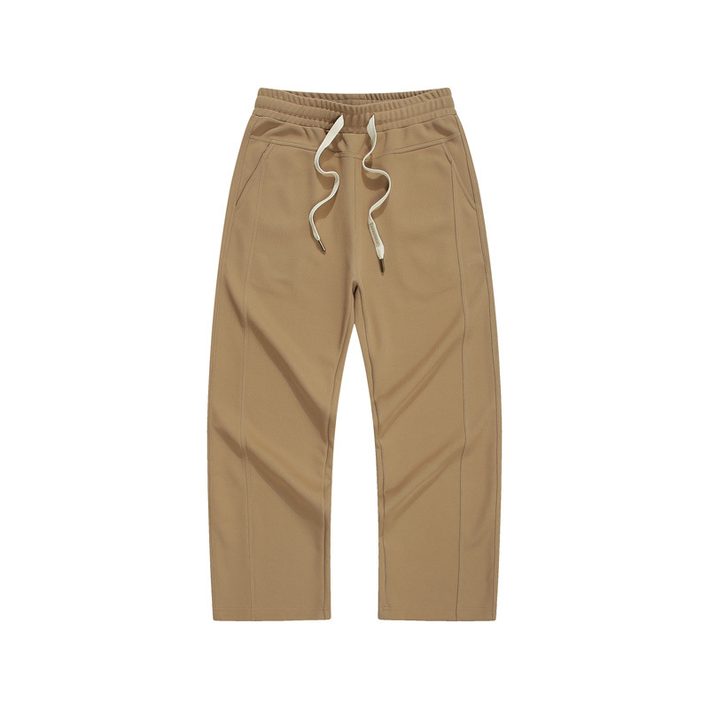 Men's Clothing men's autumn 360g pearl tide brand sweatpants loose straight wide leg casual pants high street couple trousers_voghion.com