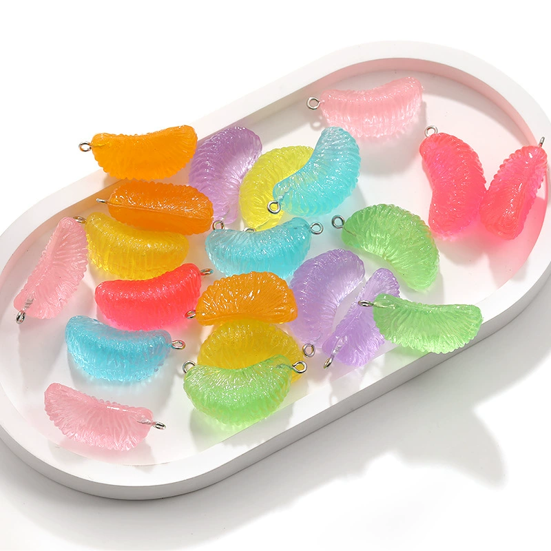 Японский сладкий 7 цветов опционально акриловая смола фрукты апельсиновые подвески