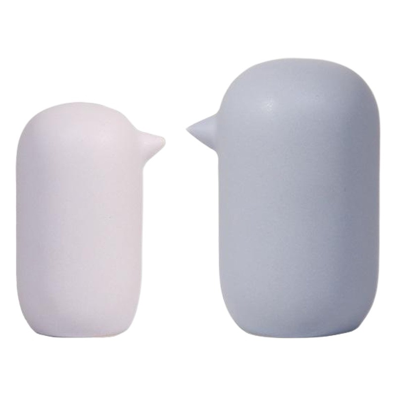 Creativo nórdico colorido pájaro de cerámica casa modelo habitación artesanías pequeño animal decoraciones ventana adornos al por mayor