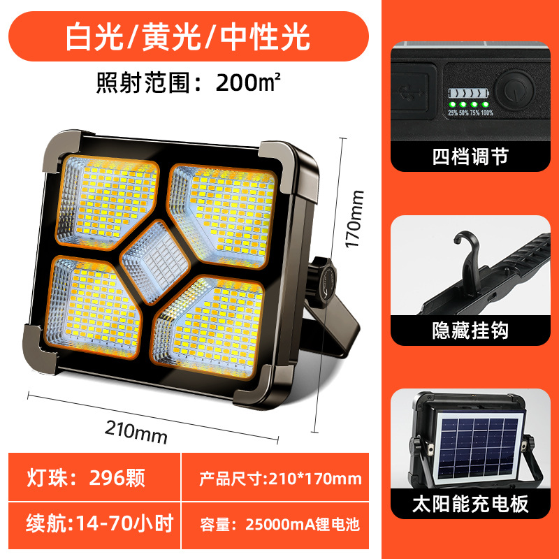 lámpara solar portátil de camping recargable lanzamiento lámpara de camping portátil al aire libre lámpara de emergencia móvil doméstica