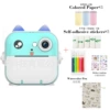 Q5 High -end APP Blue+3 Volume Printing Paper+5 Volumes Non -Glores+Watercolor Pen+Random Sticker+Storage Bag