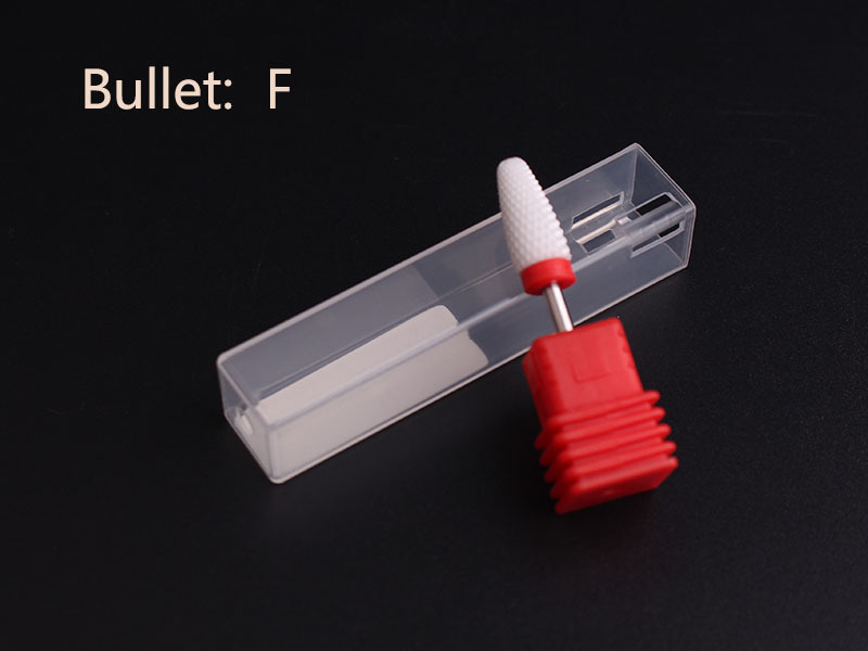 Cerámica de manicuras pulida cabeza cerámica de mango corto de maíz molino eléctrico accesorios de herramientas especiales en stock