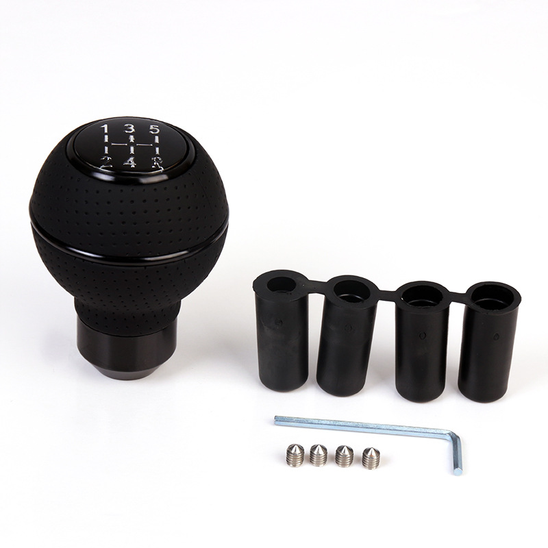 Cross-border hot sale suitable for car modification 5-speed shift handball gear lever gear handle head gear handle ball accessories