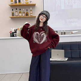 女童长袖T恤春秋2025新款中大童洋气休闲百搭上衣儿童春季打底衫