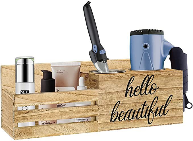 Wall-Mounted Shelf, Farmhouse Bathroom Hair Dryer Storage Box Wooden Customized Model Suitable for Hotel Solid Wood