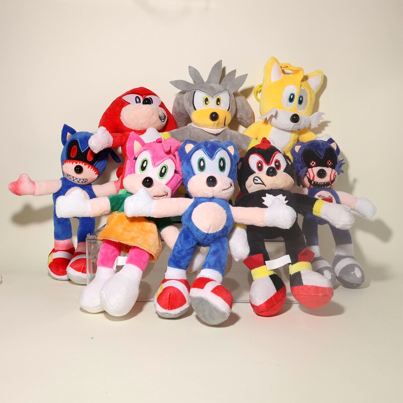 Blue Hedgehog Keychain Pendant [Ready Stock] Stuffed Pendant Cute Doll Trendy Peripheral