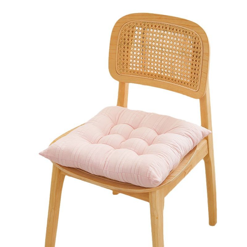 ins cojín de color sólido de alta calidad de la silla de oficina cojín de dormitorio de estudiantes sala de aula cojín de asiento de cuatro estaciones cojín