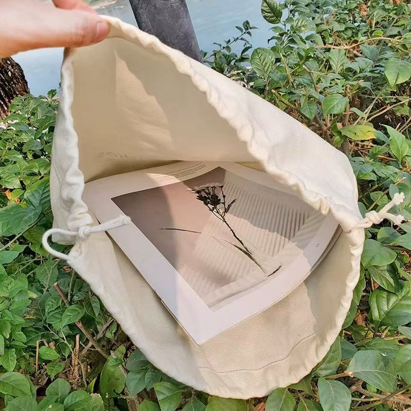 高档超厚帆布束口袋大容量衣物抽绳袋分类收纳袋整理袋出差洗漱袋|undefined