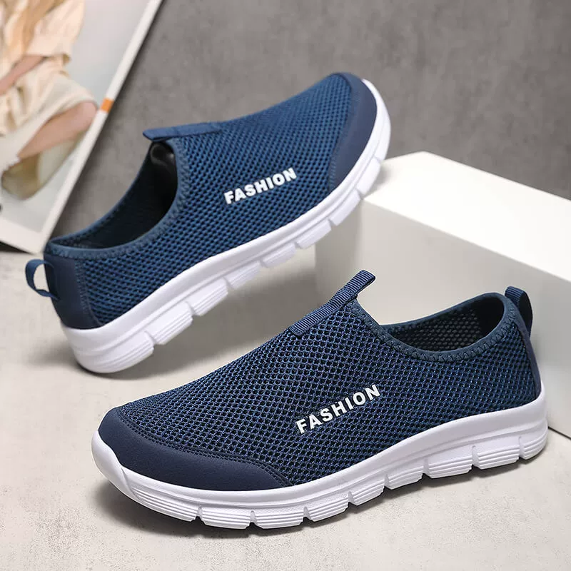 Новая летняя повседневная мужская обувь, сетчатые кроссовки, мужские и женские кроссовки, легкие дышащие сетчатые туфли больших размеров