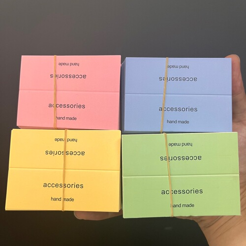 One hundred folded fashion jewelry packaging cardboard color cards diy hair accessories children's jewelry packaging accessories