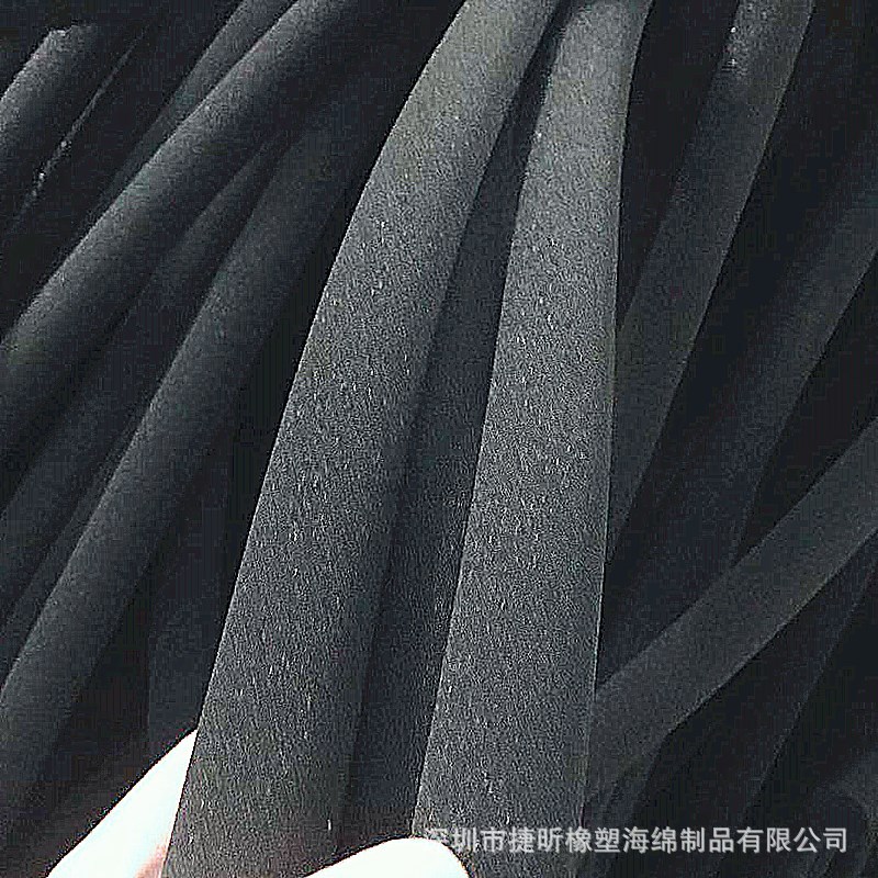 批发软质聚氨酯泡沫棒 黑色高密度圆形绵条 包装回填减震吸音棉柱