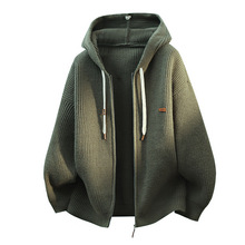 主推跑量款 代理加盟外貿批發2025年秋季時尚連帽毛衣男裝開衫男