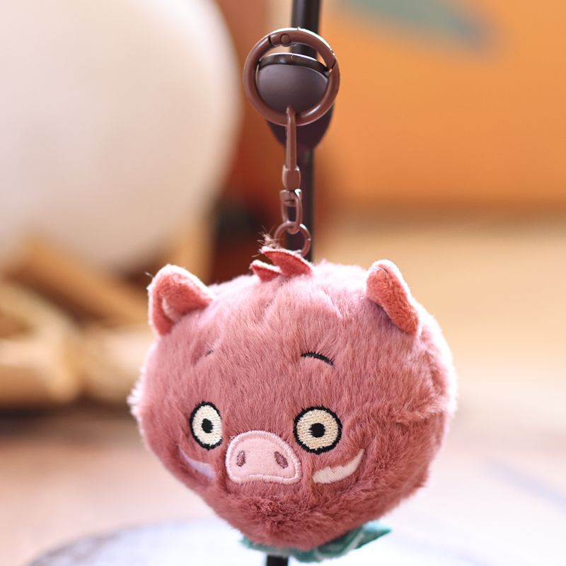 可爱萌浪浪山小妖怪挂件毛绒玩具公仔小猪包包挂饰钥匙扣娃娃玩偶|undefined