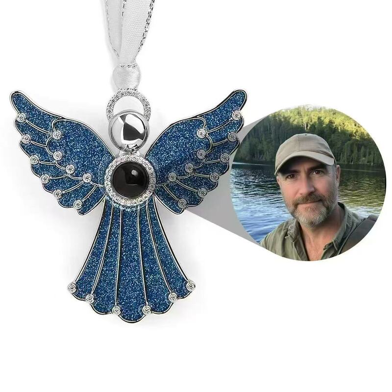 New Angel Christmas 100 Kinds of I Love You Angel Wings Christmas Pendant Projection Necklace Color Picture Photo New Angel Christmas 100 Kinds of I Love You Angel Wings Christmas Pendant Projection Necklace Color Picture Photo