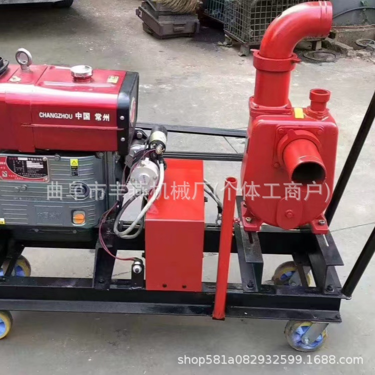 农田灌溉柴油抽水泵 3寸高压喷灌机组 菜园果园浇地抽水机