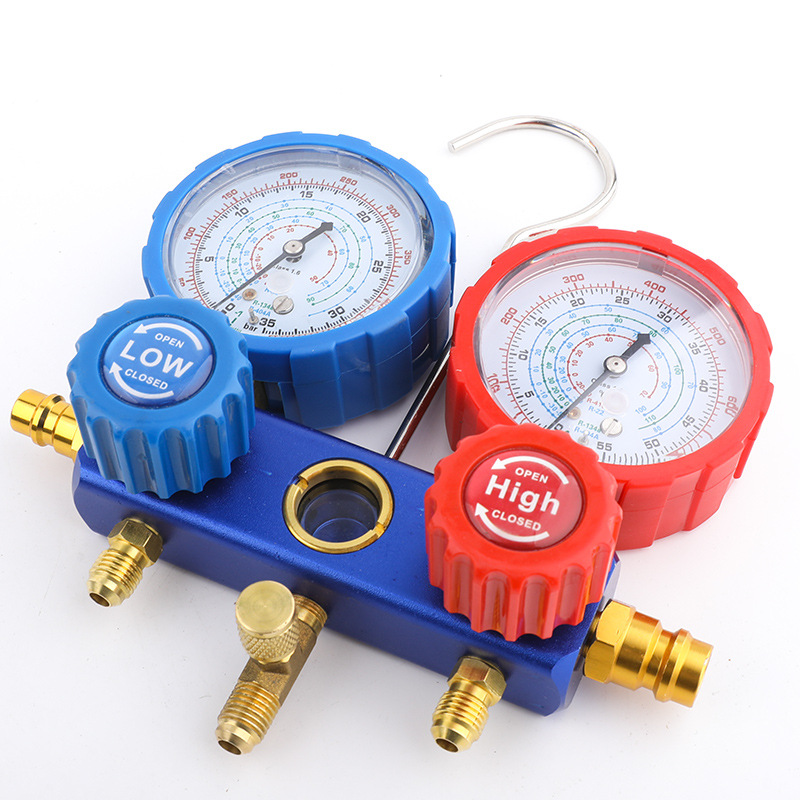 Manifold de Medición para Refrigerante R134A R22 R410A, Manómetro para Aire Acondicionado image 4
