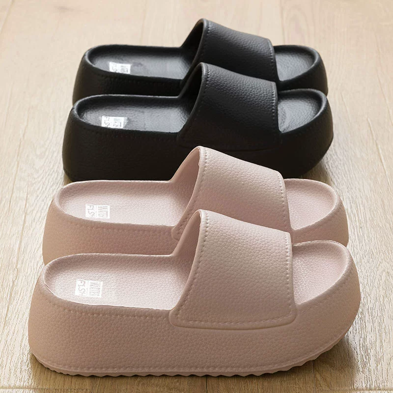 6.0cm тапки увеличенные дамы летняя мода 2024 новые нескользящие кексы с толстой подошвой eva холодные тапочки женские наружные