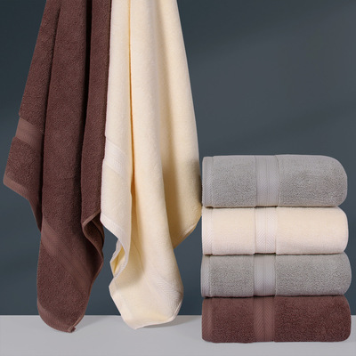 批发柔软吸水浴巾断档加厚浴巾 纯棉家用成人加厚毛巾澡巾定logo|ru