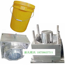 50公斤新款真石漆桶模具 35升美式桶真石漆桶 中式桶螺纹桶图片