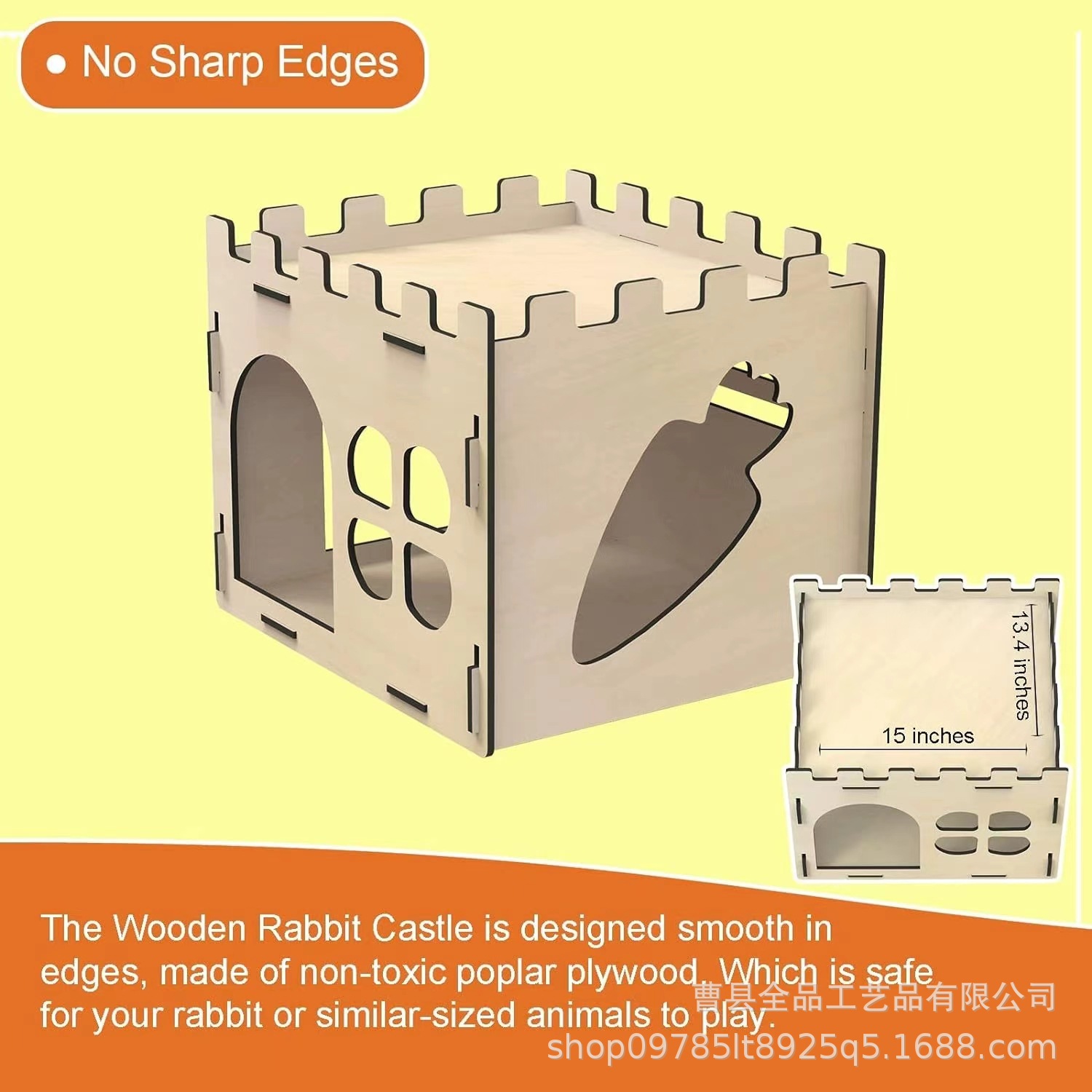 Madera desmontable, castillo de conejo, casa de conejo, casa de conejillos de indias, casa de refugio de conejillos de indias, casa de madera para mascotas