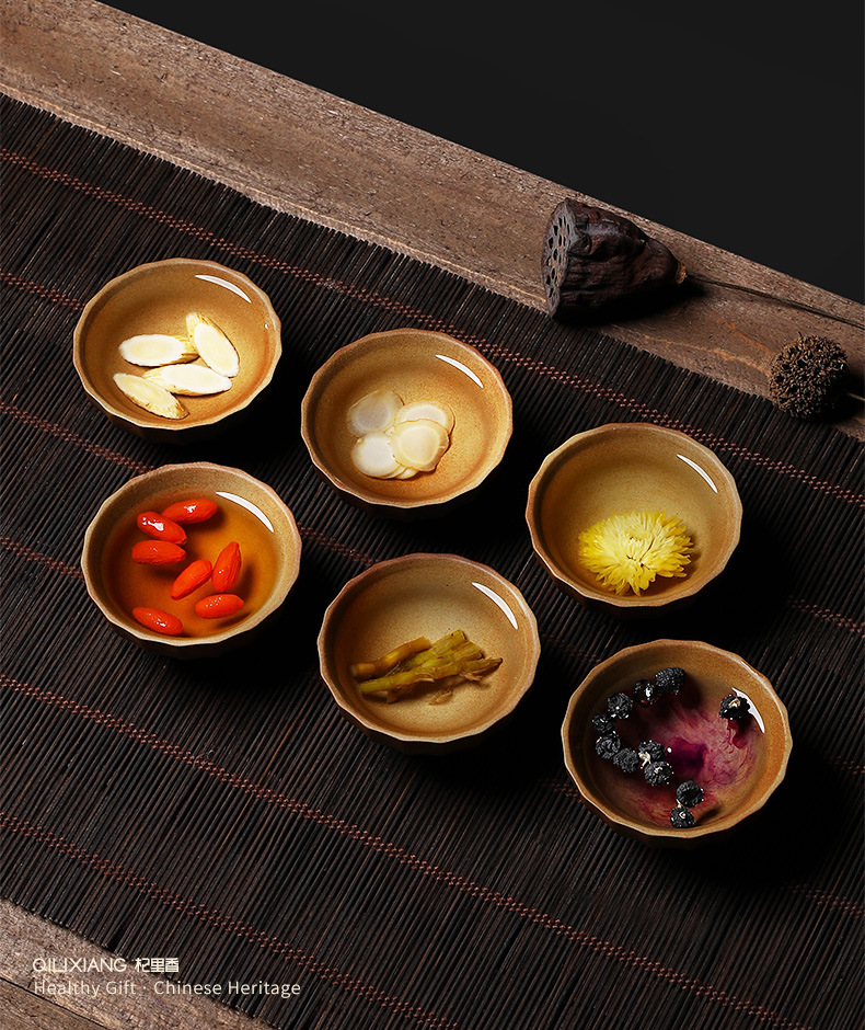 Qi Li Xiang Health Reunion Gift Box American Ginseng Black Goji Dendrobium Red Goji Chrysanthemum Astragalus 285g quality and texture