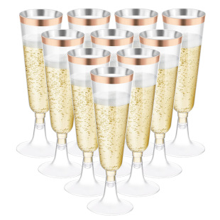 Rose Phnom Penh Champagne Glass Goblet Champagne Glass Wine Glass Red Wine Glass Goblet Dessert Table Disposable Plastic Cup