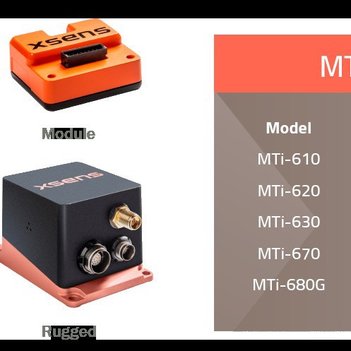Xsens MTi 600系列具有高标准的惯性测量单元