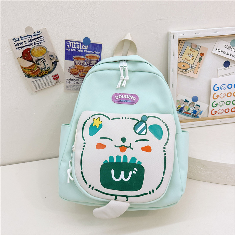 Mochila escolar de gran capacidad de dibujos animados lindos osos para niños y niñas, mochila de viaje ligera para niños