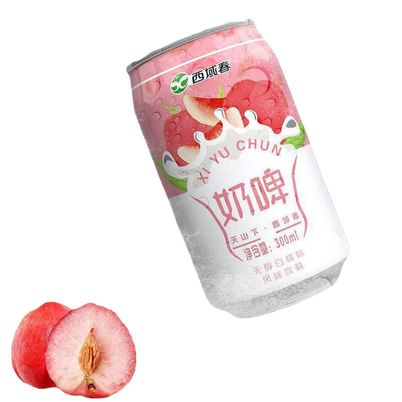 西域春奶啤*6/12罐整箱新疆奶啤酒饮料乳酸风味白桃味牛奶 批发|undefined
