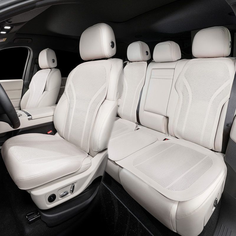 Car Seat Cushion — Mercedes-Benz Seat cushion, seat cover - b-full-coverage-thin-elegant-white-seven-piece-set