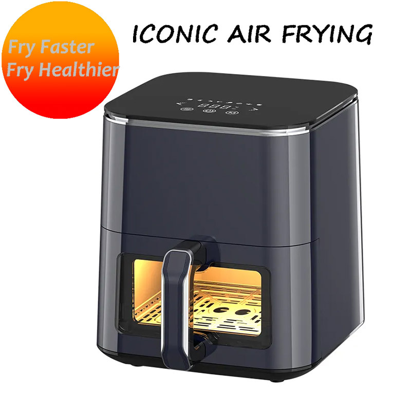 스테인레스 스틸 주방 에어 프라이어 시간 온도 조절 가능한 터치 스크린 손잡이 대외 무역 수출