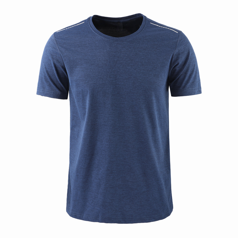 Al aire libre caminata rápida ropa de secado camiseta deportiva casual camiseta elástica de manga corta camiseta de maratón impresión camiseta