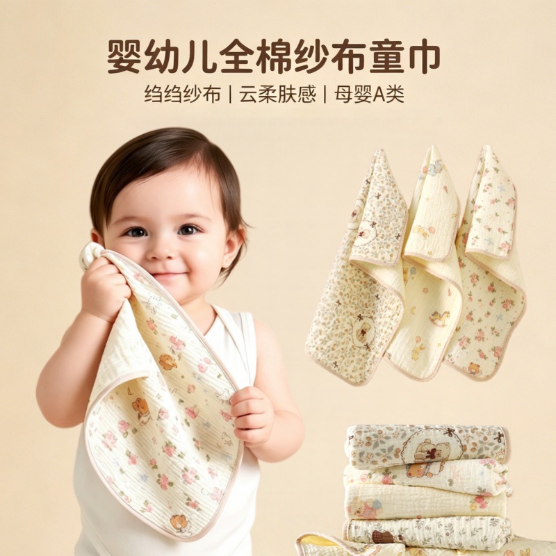 Children's cotton eating bib
