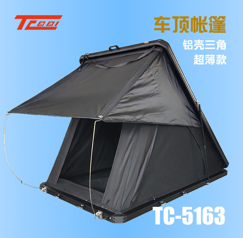 Quick-Opening Thin Car Roof Tent, Factory Direct Supply, Outdoor Camping, No Setup Required, Suv Car-Mounted Aluminum Alloy Hard-Top Tent