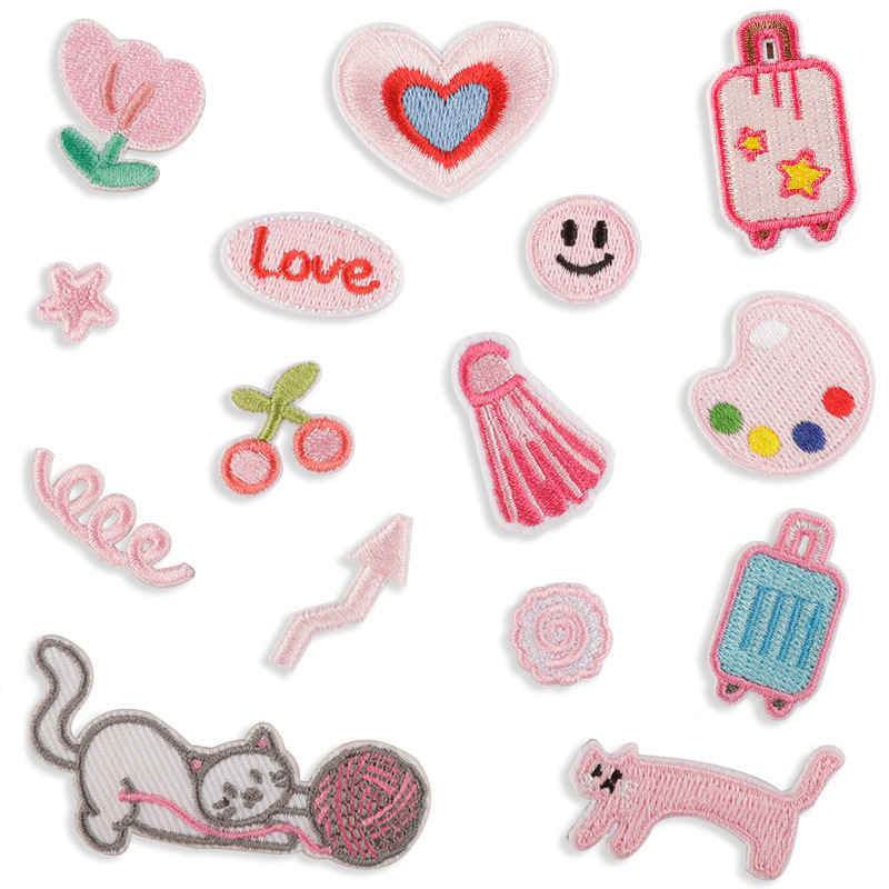 Original patch embroidery logo embroidery patch cartoon animal fruit diy hand account accessories Wappen cloth stickers