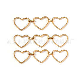 欧美跨境合金简约心形镂空饰品个性链子百搭爱心创意项饰服装辅料